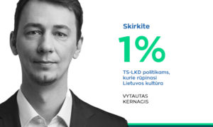 Skirk vieną procentą jau sumokėto GPM Tėvynės sąjungai-Lietuvos krikšionims demokratams