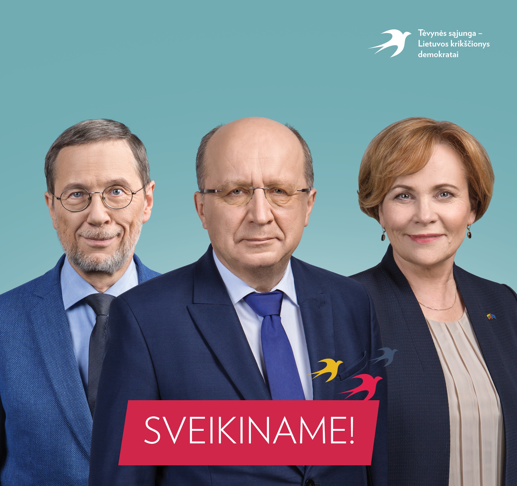 Naujieji TS-LKD nariai Europos parlamente: A. Kubilius, L. Mažylis ir R. Juknevičienė
